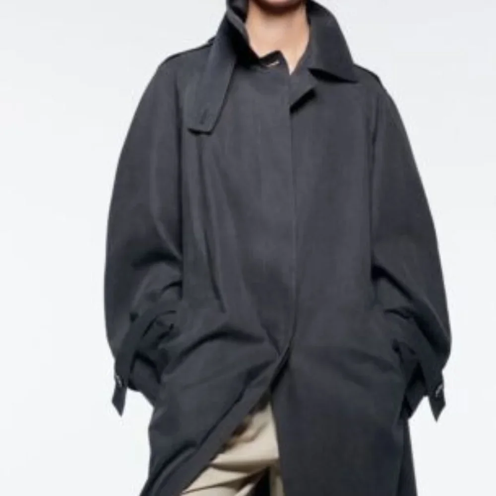 💮ZARA Oversized Minimalist Trench Coat Limited Edition M/L💮 - Picture 9 of 10